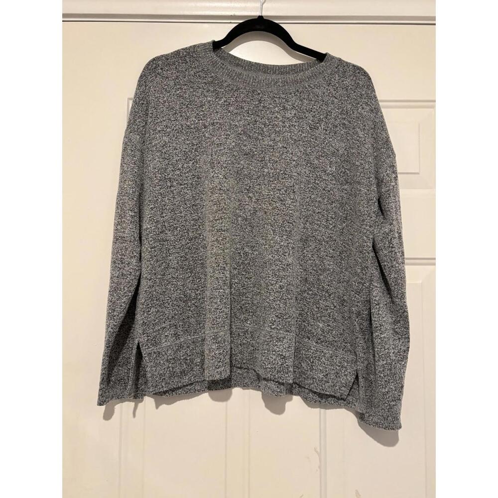 Woman's sz S‎ Lucky Brand oversized black/white sweater #1162